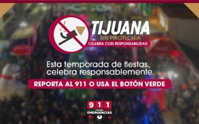 Pueden ciudadanos denunciar al 911 venta y uso de pirotecnia: Gobierno de Tijuana