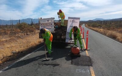 Reportan avance del 40% en trabajos de conservación en carreteras de Baja California