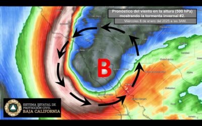 Advierten por ingreso de Segunda Tormenta Invernal a Baja California