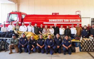 Dona CTM equipo y trajes estructurales a Bomberos de San Quintín