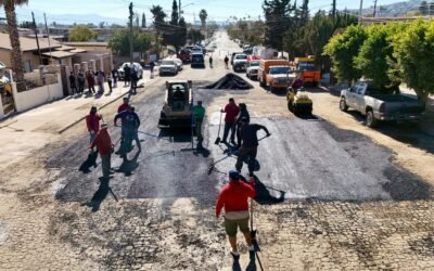 Inició Gobierno de Ensenada pavimentación de la Avenida Riveroll