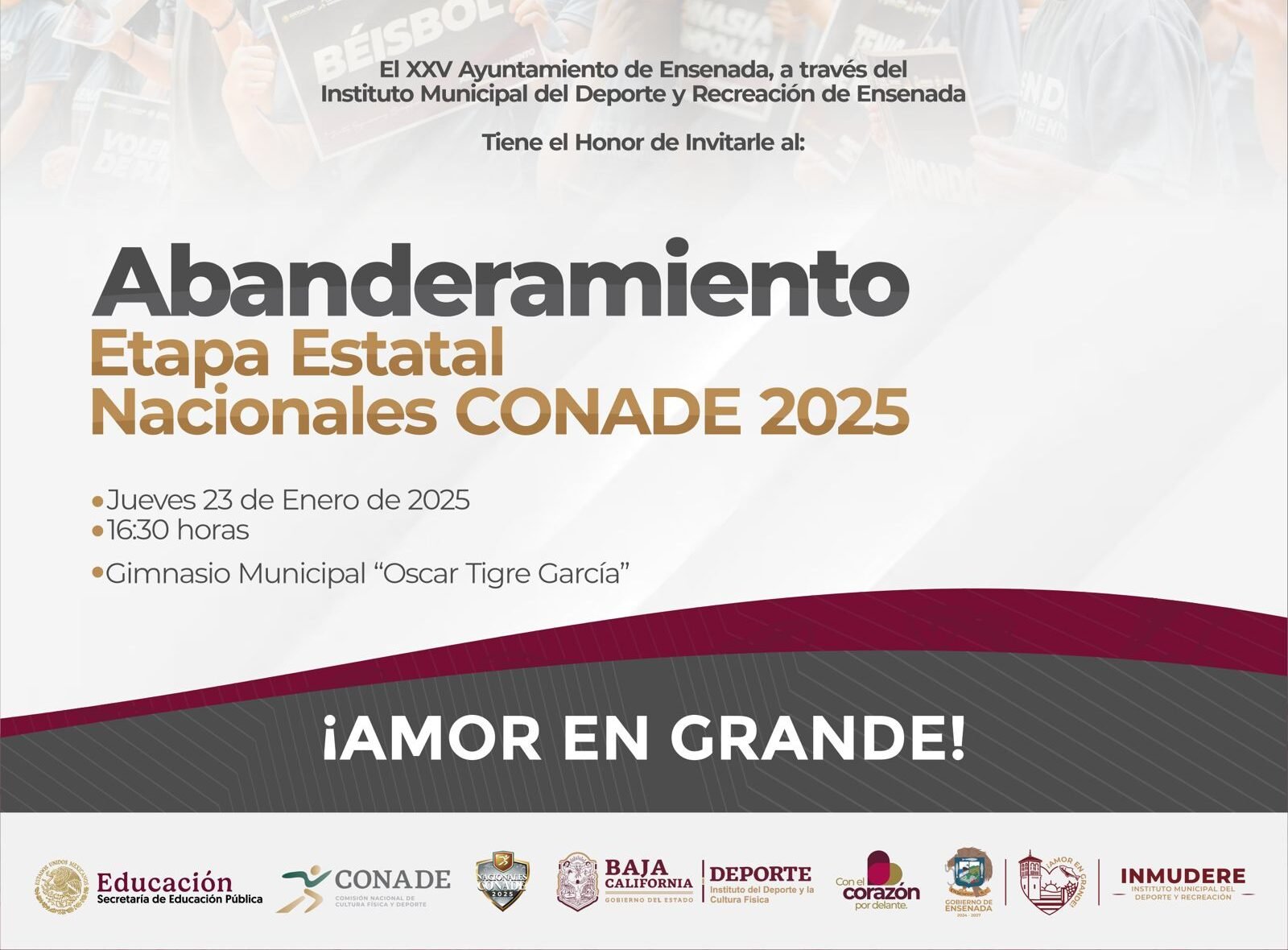 abanderamiento atletas