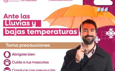 Advierte Protección Civil sobre lluvias, vientos y heladas en Baja California