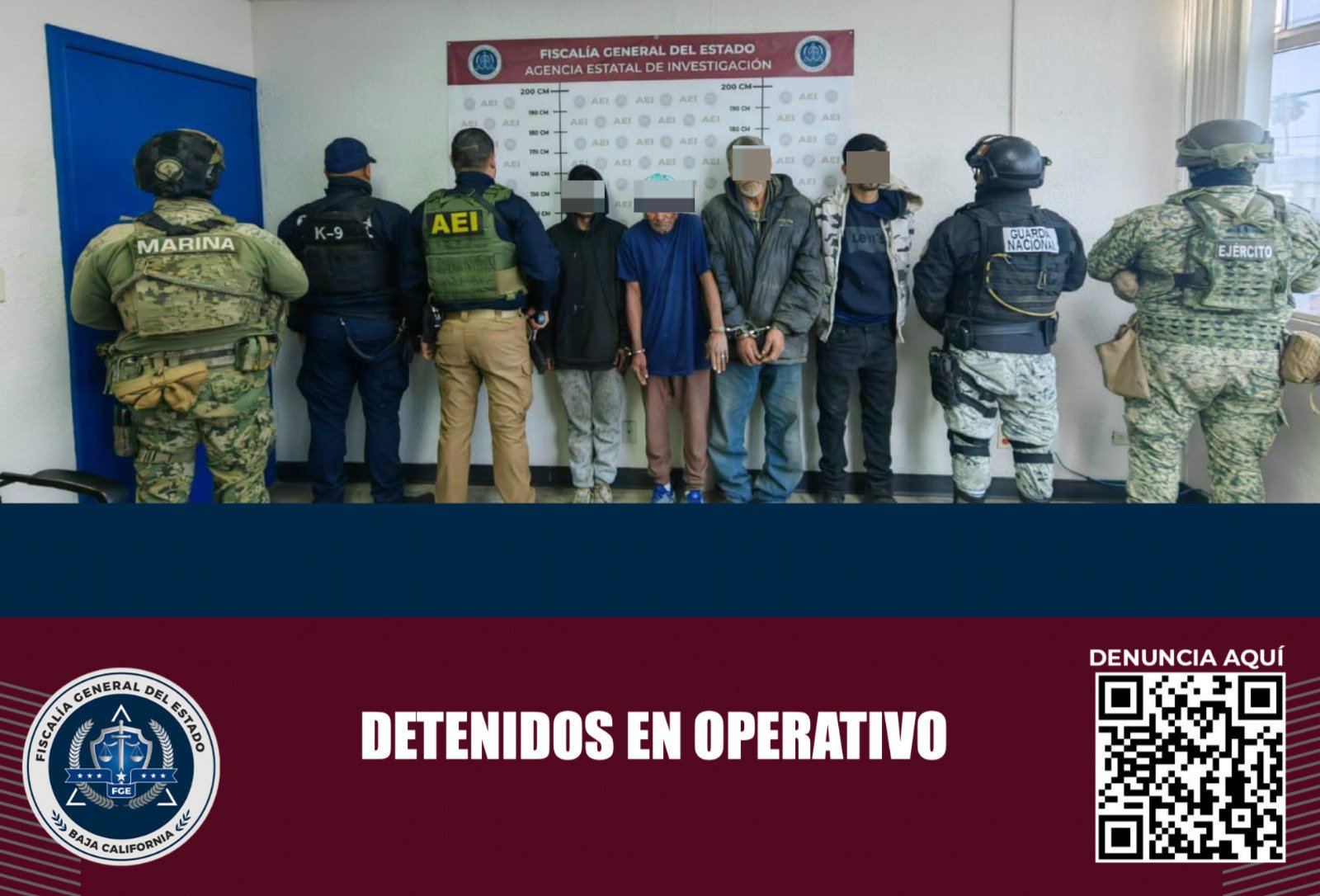 Detenidos operativo panteon