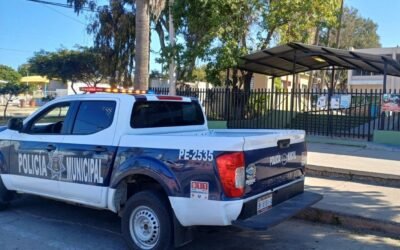 Refuerza Seguridad Pública vigilancia en escuelas en Semana Santa