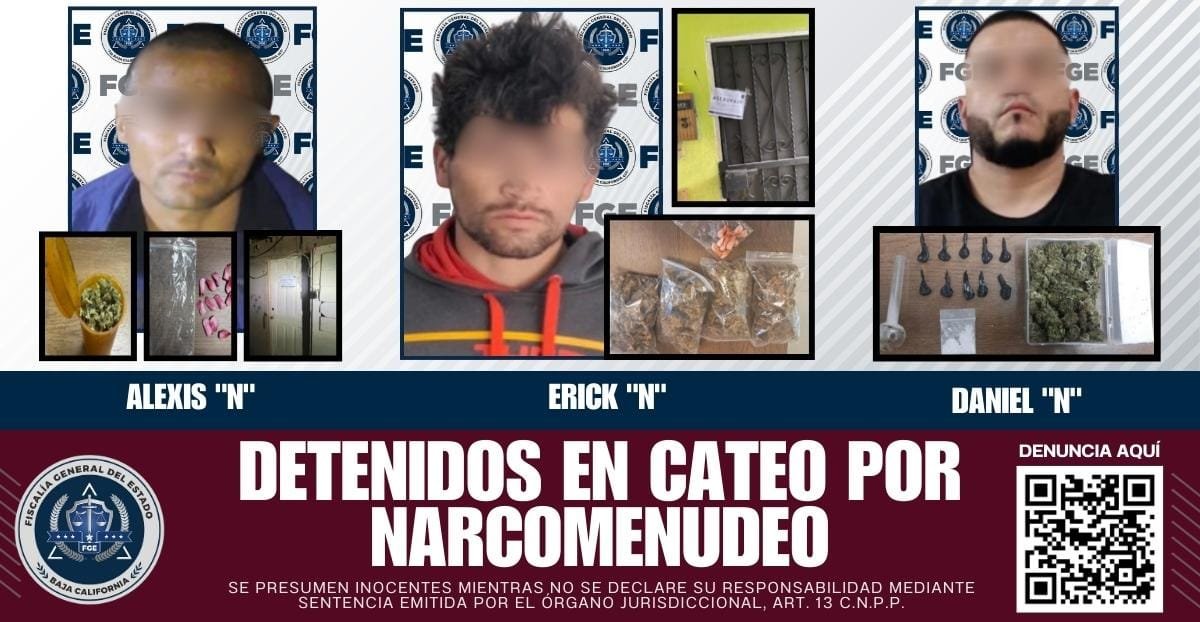 detenidos tras cateos