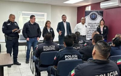 Capacita FGE a elementos de la Policía Municipal de San Quintín