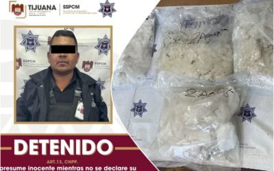 Decomisa Policía Municipal cerca de 10 kilos de “cristal” en Tijuana; Hay un detenido