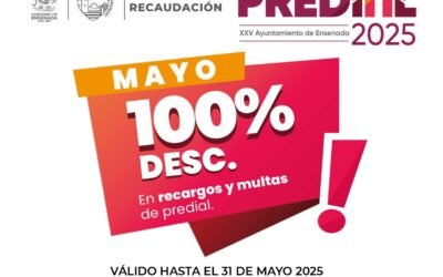 Aprovecha descuento del 100% en multas y recargos en pago de predial