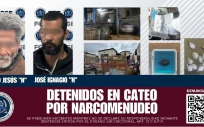 Tras cateos, aseguró FGE a dos narcomenudistas