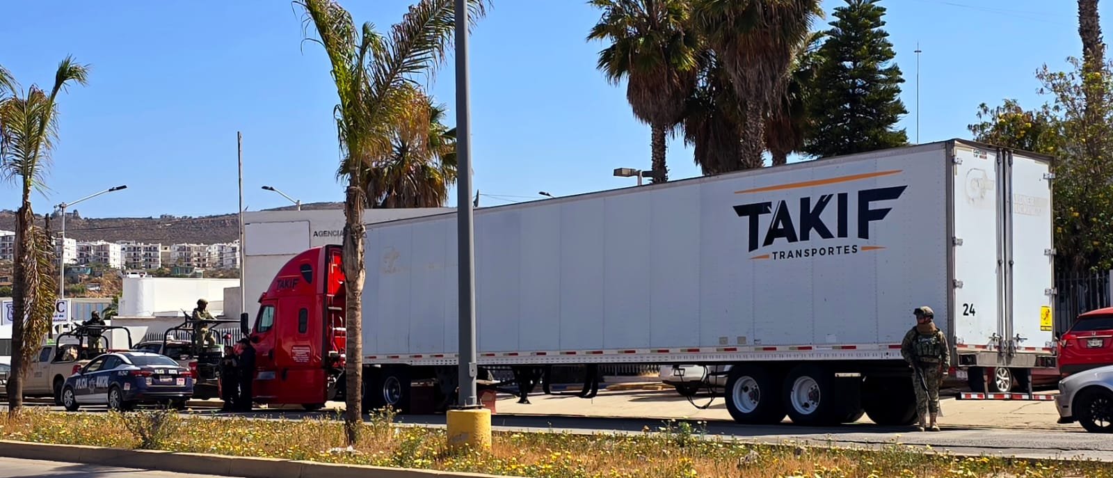 tractocamión asegurado