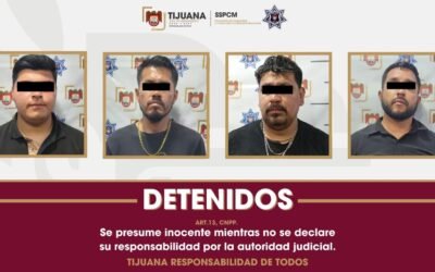 Arresta Policía Municipal a cuatro sujetos por disparar al aire durante sepelio