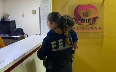 Rescató Fuerza Estatal a niña de dos años abandonada por su mamá