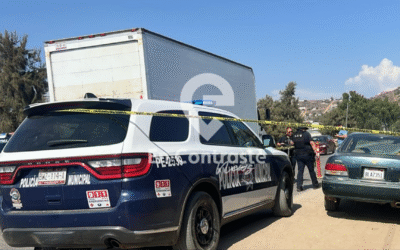 Despliegue policiaco tras robo de nómina en Maneadero