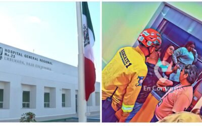 Rescatan a mujeres atrapadas en elevador del IMSS