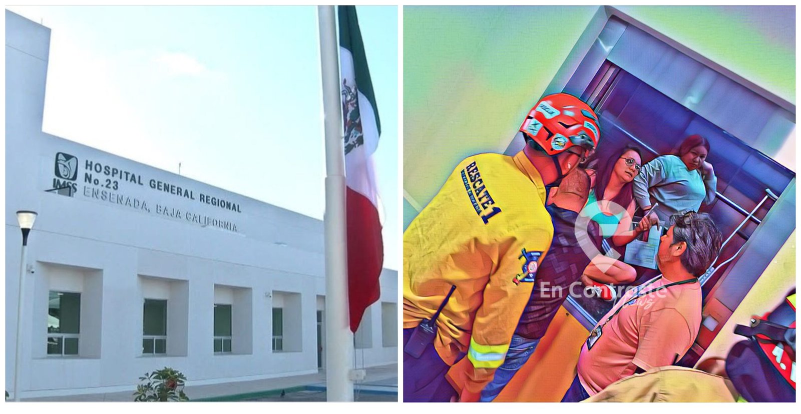 Rescatan a mujeres atrapadas en elevador IMSS