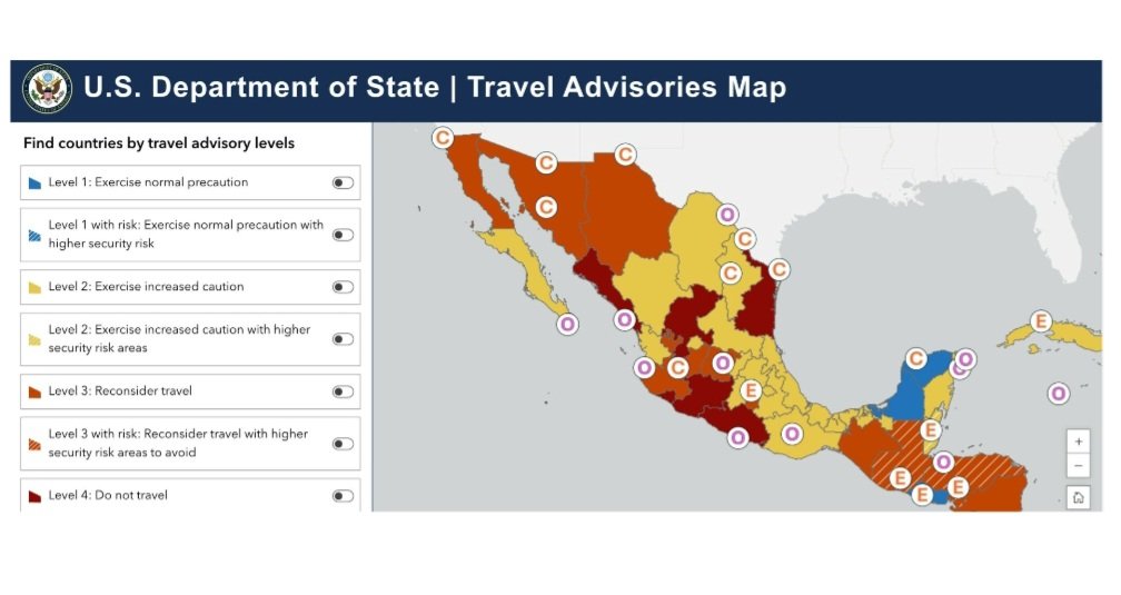 Alerta EU por inseguridad en México 