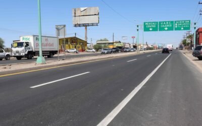 Concluye SICT trabajos de re nivelación en zona urbana Carretera Mexicali-San Felipe