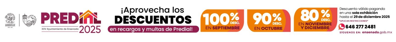 predial septiembre Ensenada