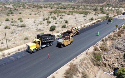 Continúa SICT con mantenimiento de Carretera Tecate-El Sauzal
