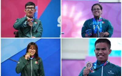 Atletas logran 8 medallas para BC en Juegos Parapanamericanos Juveniles Chile 2025