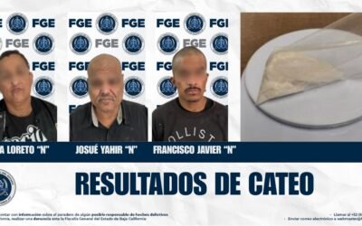 Asegura FGE inmueble y a tres personas tras cateo en Colonia Piedras Negras