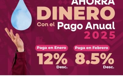 Invita Gobierno Bc a aprovechar descuentos con pago anual anticipado del agua