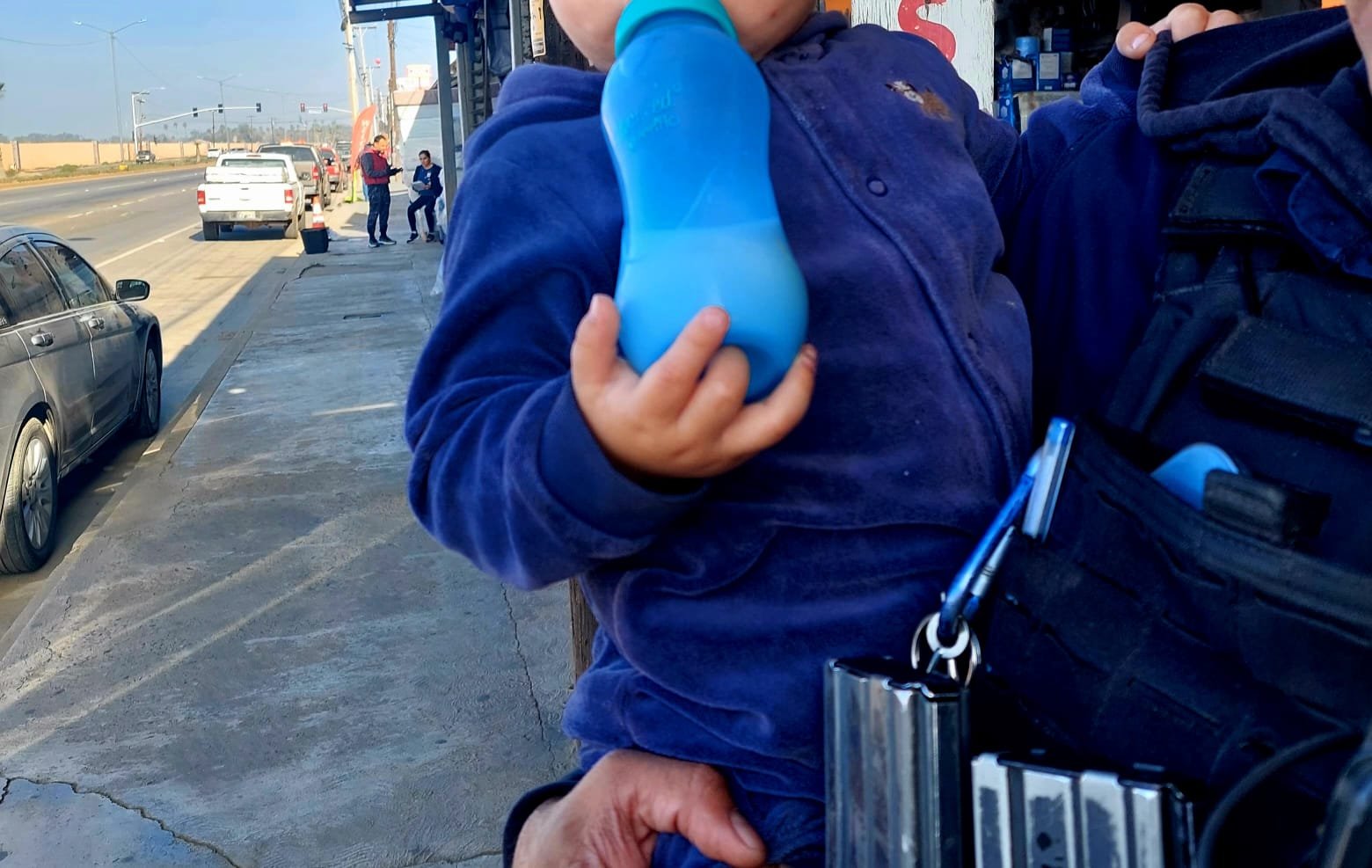 Rescataron Municipales a menor