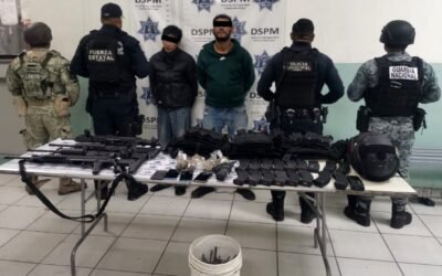 Capturó Grupo de Coordinación BC a sujetos con arsenal y equipo táctico en Mexicali