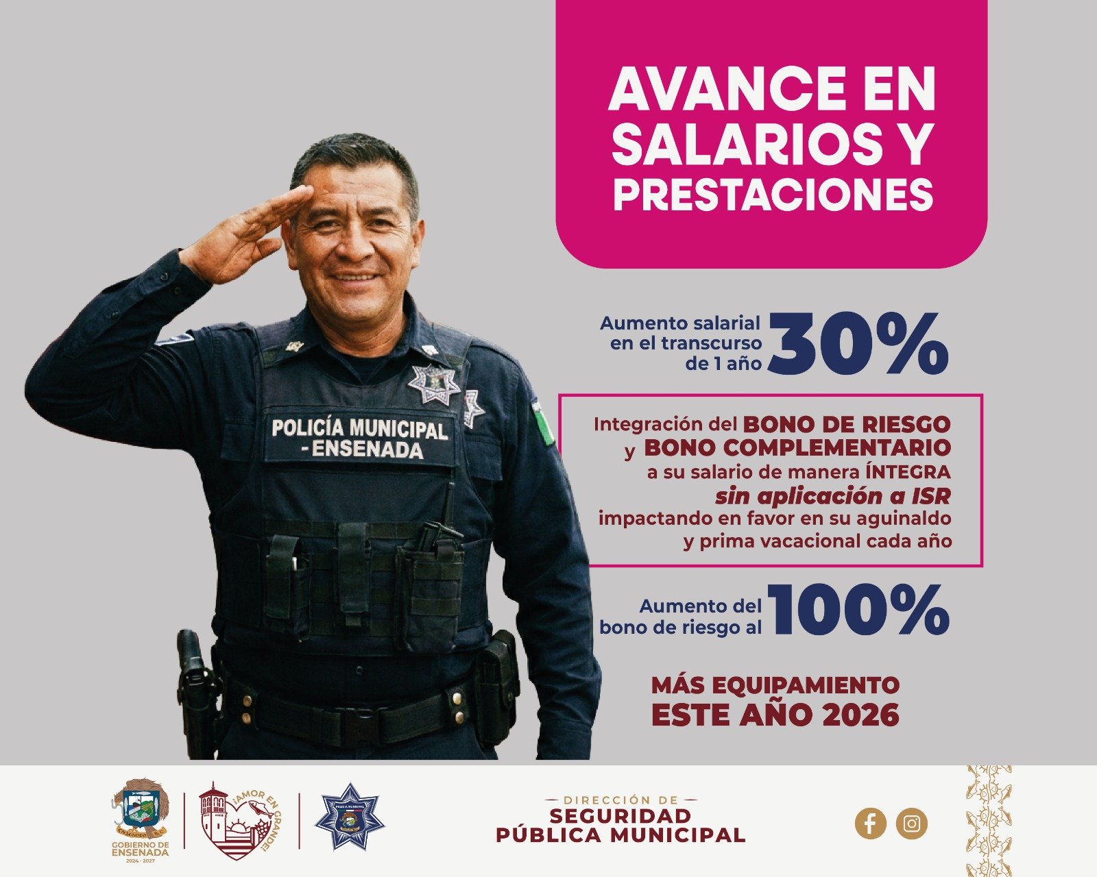 Aumento salarial policías 