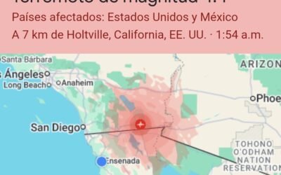 Sismo 4.4 sacude California; Se percibió en Mexicali