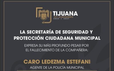 Policía de Tijuana se quita la vida estando en servicio