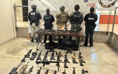 Incautaron Fuerzas Especiales de Seguridad 51 armas en Baja California
