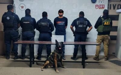 Interviene Agente K9 en captura de sujeto armado que tenía a su madre de rehén