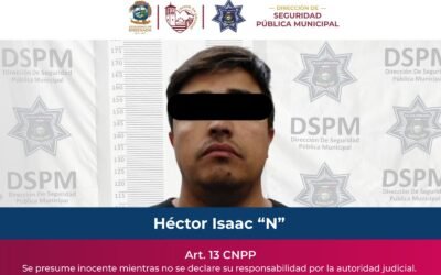 Capturó Policía Municipal a sujeto con orden de aprehensión por robo a casa con violencia