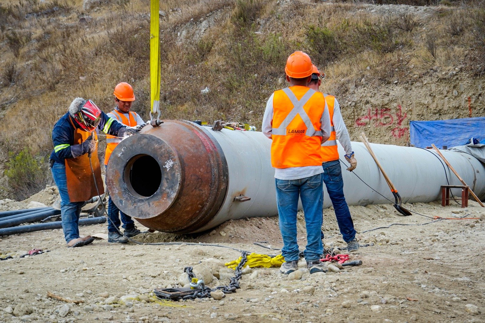 Trabajos de conexión