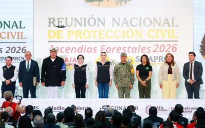 Reconocen a BC en prevención de incendios forestales, durante reunión Nacional de Protección Civil