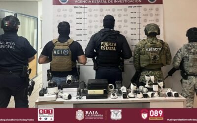 Retiran 21 cámaras de vigilancia ¨Clandestina¨ en Tecate