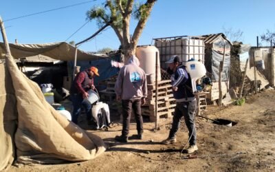 Realizan jornada de fumigación contra Rickettsia en colonia de San Quintín