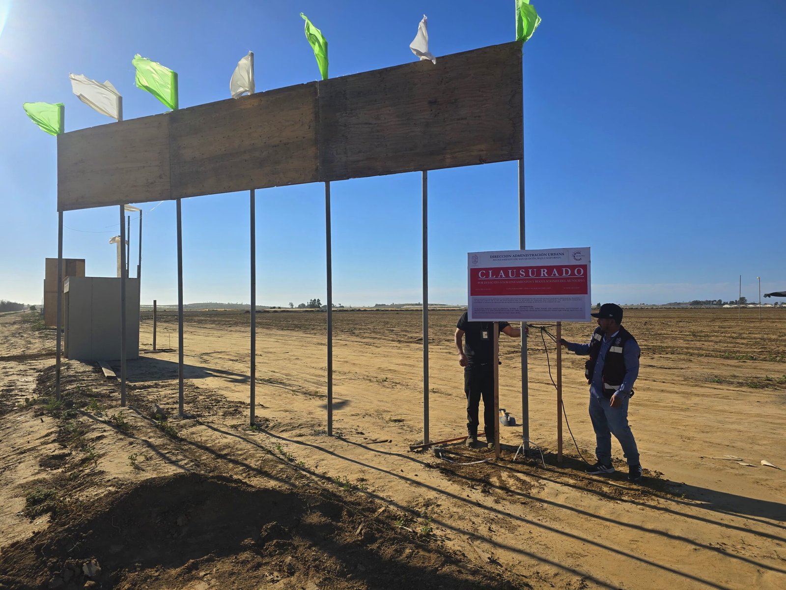 Clausura desarrollos irregulares SQ