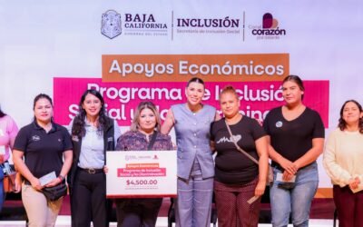 Avanza Baja California en inclusión social; Entregó Marina del Pilar apoyos económicos