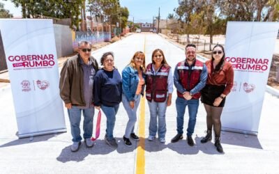 Entregó Claudia Agatón pavimentación en Colonia Chapultepec II