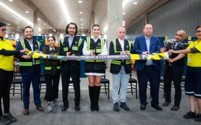 Inauguró gobernadora Marina del Pilar, Centro de Distribución de Mercado Libre en Tijuana