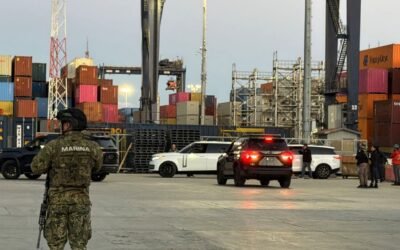 Resguarda SEMAR operativo Vs robo de vehículos trasnacional; Estaban en contenedores