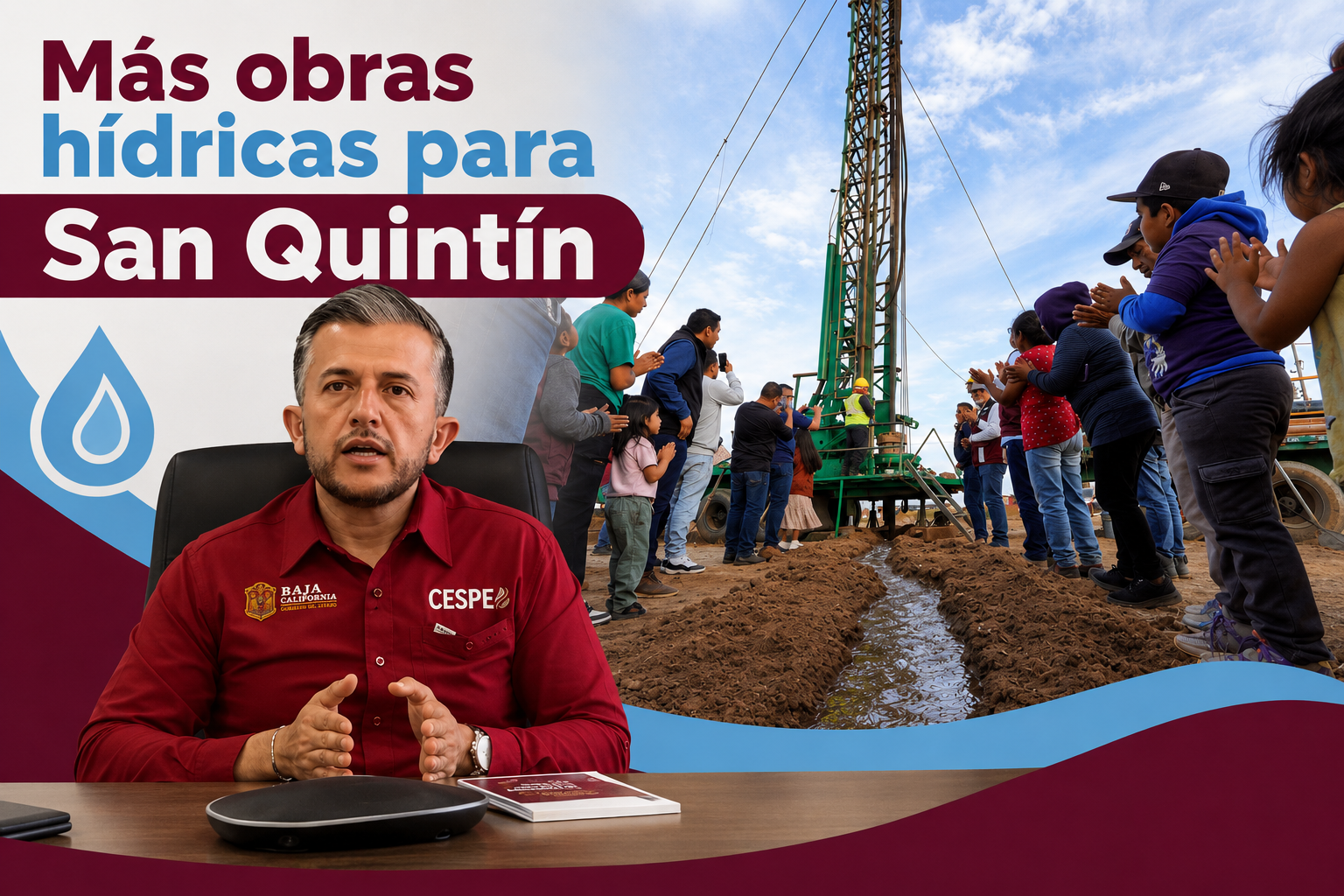 Más obras hídricas para San Quintín 