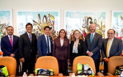 Fortalece Claudia Agatón cooperación estratégica con autoridades de Los Ángeles