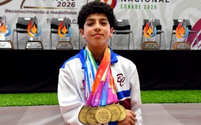 Brilla Leonid Oceguera con 7 medallas en Olimpiada Nacional de CONADE