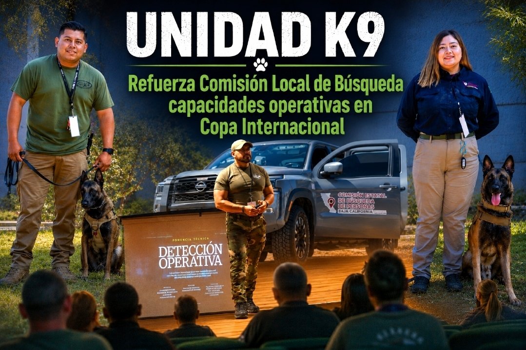 Unidad K9 Comisión Local Búsqueda 