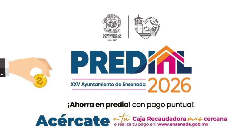 Descuento 90% predial Ensenada