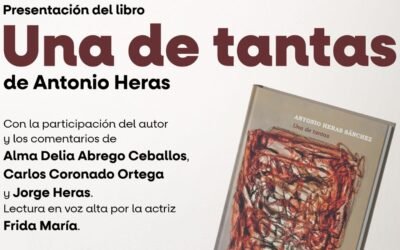 Presentará Antonio Heras su novela «Una de tantas» en la Galería de la Ciudad